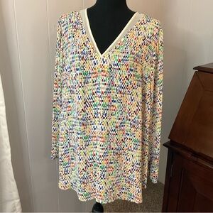 Vince Camuto Long Sleeve V-Neck Blouse